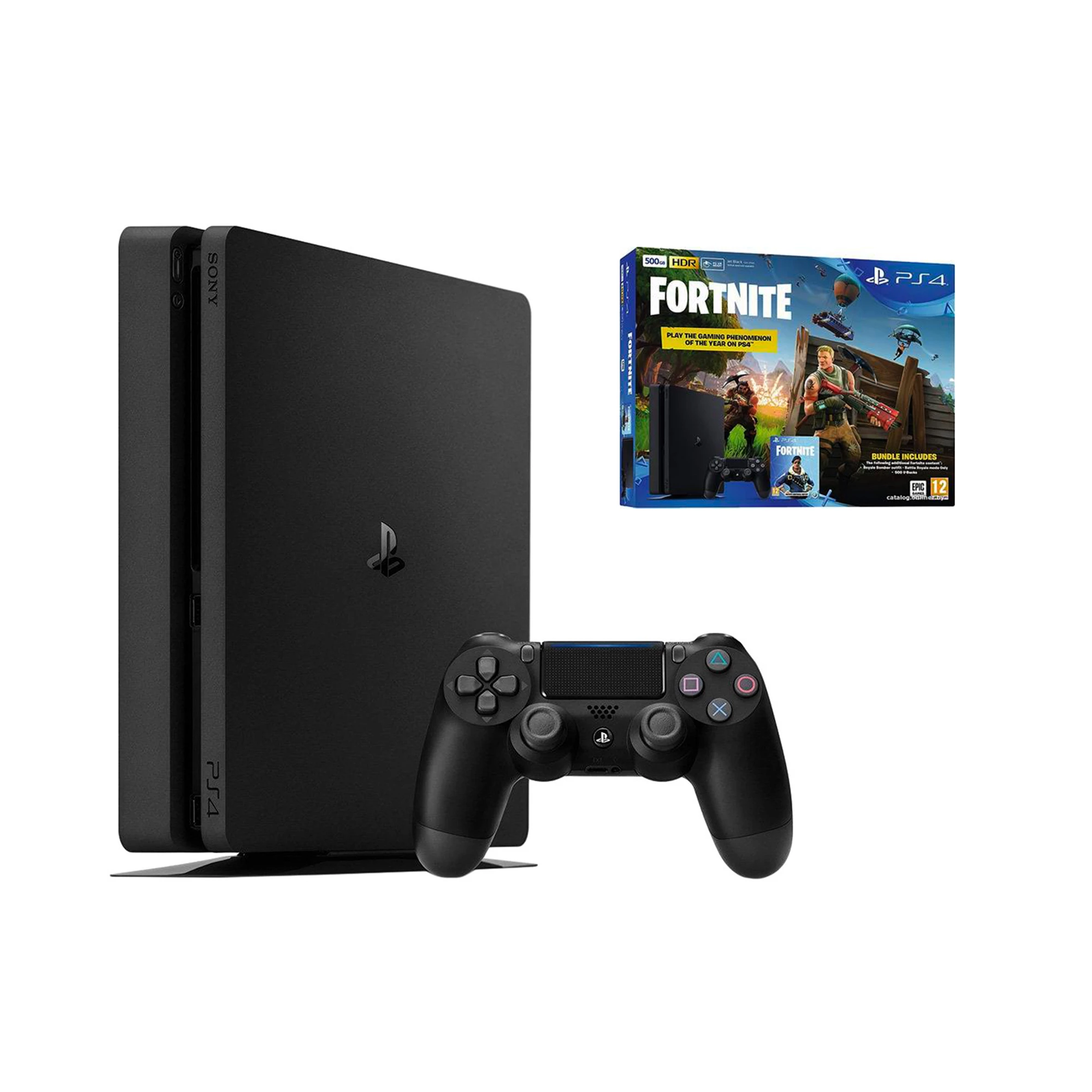 Стационарная игровая приставка Sony PlayStation 4 Slim (PS4 Slim) 500GB + Fortnite